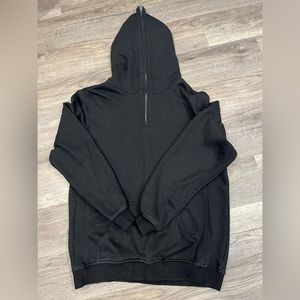 Richie Le Collection - Black Half Zip Hoodie size XL